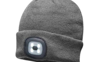 Muts met led-verlichting – Grijs